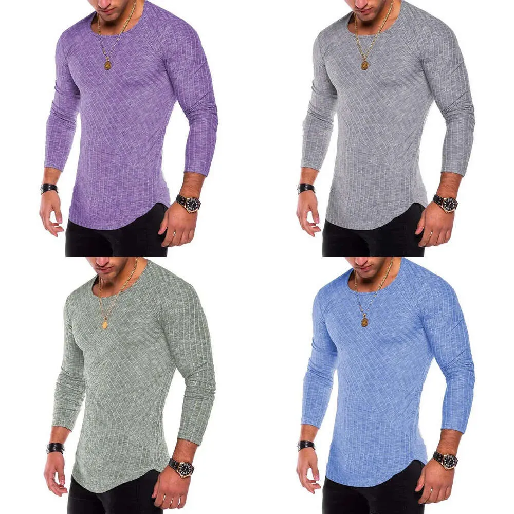 Fit Slim Men Sweater Spring Autumn Wear Thin O-neck Knitted Pullover M-3XL Casual Solid Mens Sweaters Pull Homme s s