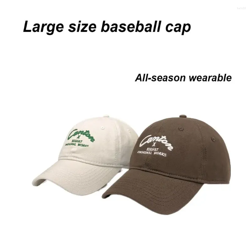 Capes à billes 54-59 cm de baseball de baseball de haute qualité 60 à 65 cm de plus grande taille chapeaux solaires lavables lettres de lettres de lettres durables