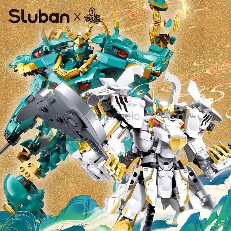 3D 퍼즐 2024 New Xiaoluban Mountain 및 Sea Classic Mech Series Puzzle Model Assembly Childrens 성인 빌딩 블록 입자 생일 240419