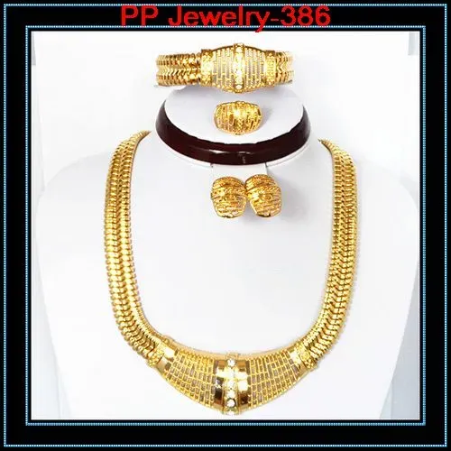 Conjuntos de boa qualidade garantia de 24k Gold Gold Luxury Jewelry Conjuntos de Jóias de Casamento Brincos de Brincho de Bracelete Women Jewellry Conjuntos 386