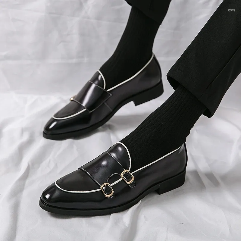 Повседневная обувь мужская скользящая на моде британский стиль мужские дизайнерские дизайнерские лоферы мужчины мужской большой размер 48