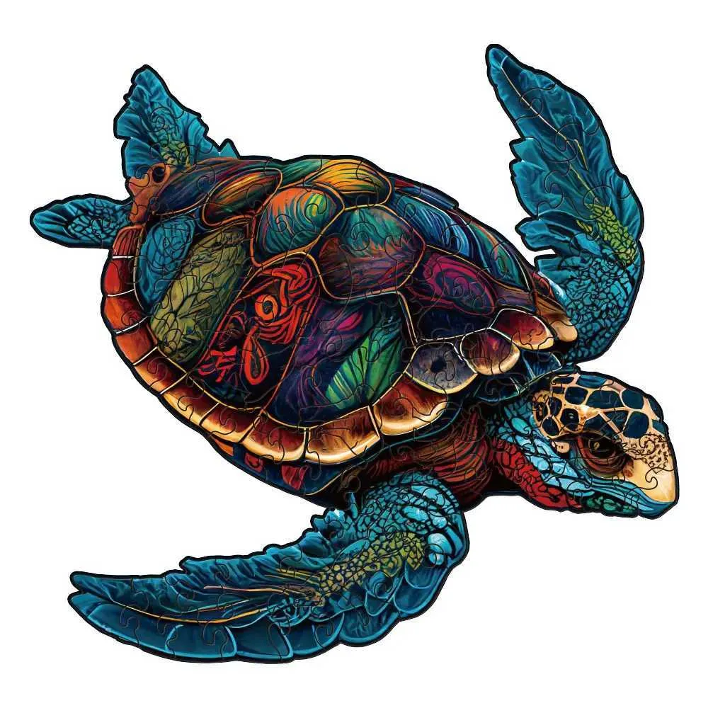 Puzzles 3D A5A4A3TURTLE Puzzle personalizado 3D Puzzle Childrens Presente Educação Criança Jogo de brinquedos 240419