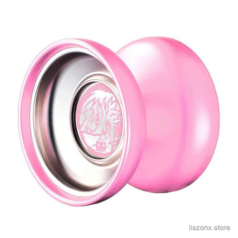 Yoyo professionnel compétitif yoyo rose et rose metal metal yoyo professionnel en métal incrusté stabiliser le cadeau de garçon de Noël