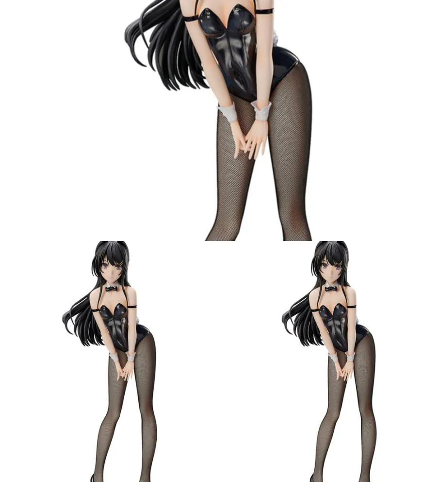 Rascal nie marzy o Bunny Sexy Girl Action Figure Anime 40cm Senpai Sakurajima Mai Pvc Action Figure Toy Model Prezenty Y071301344