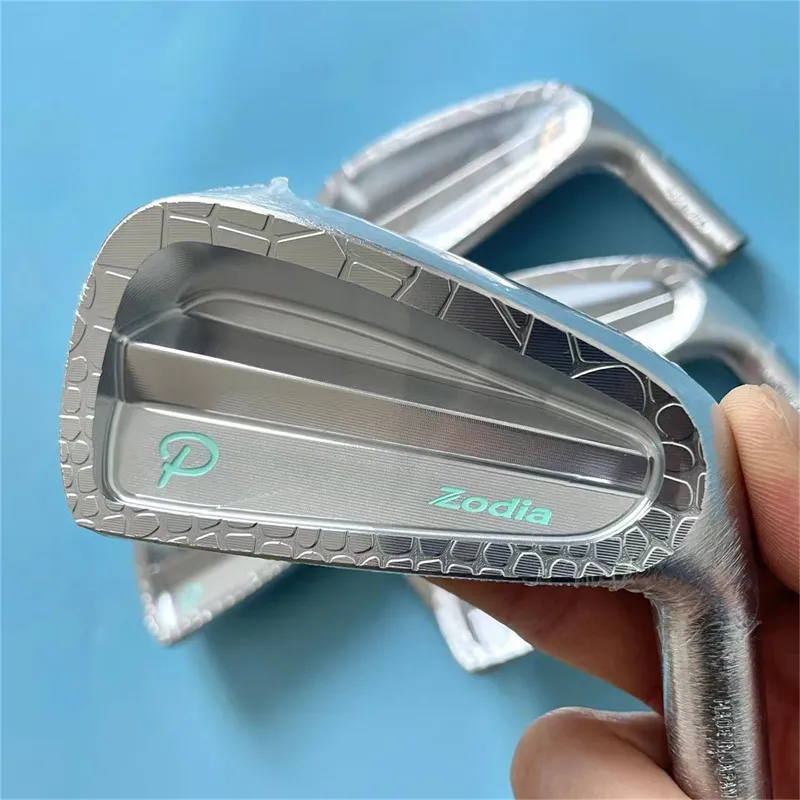 Mazze da golf maschile Zodia Proto Sliver Soft Iron Iron Set di ferro forgiato 5 6 7 8 9 P 6pcs R/S Acciaio Flex Acciaio/Grafite con escursioni