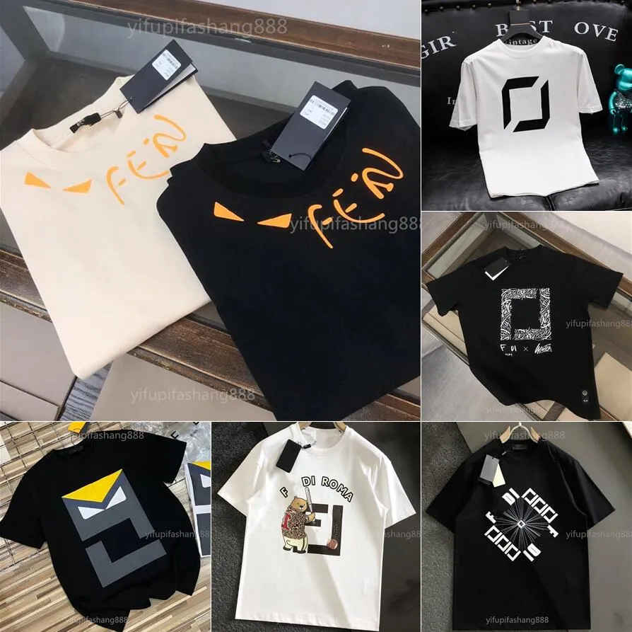 İtalya fen mens tasarımcı tişört kadın kıyafetleri özel yaz tişört tees polo goth kısa kol haikyuu markası fendishirt t-shirt 412