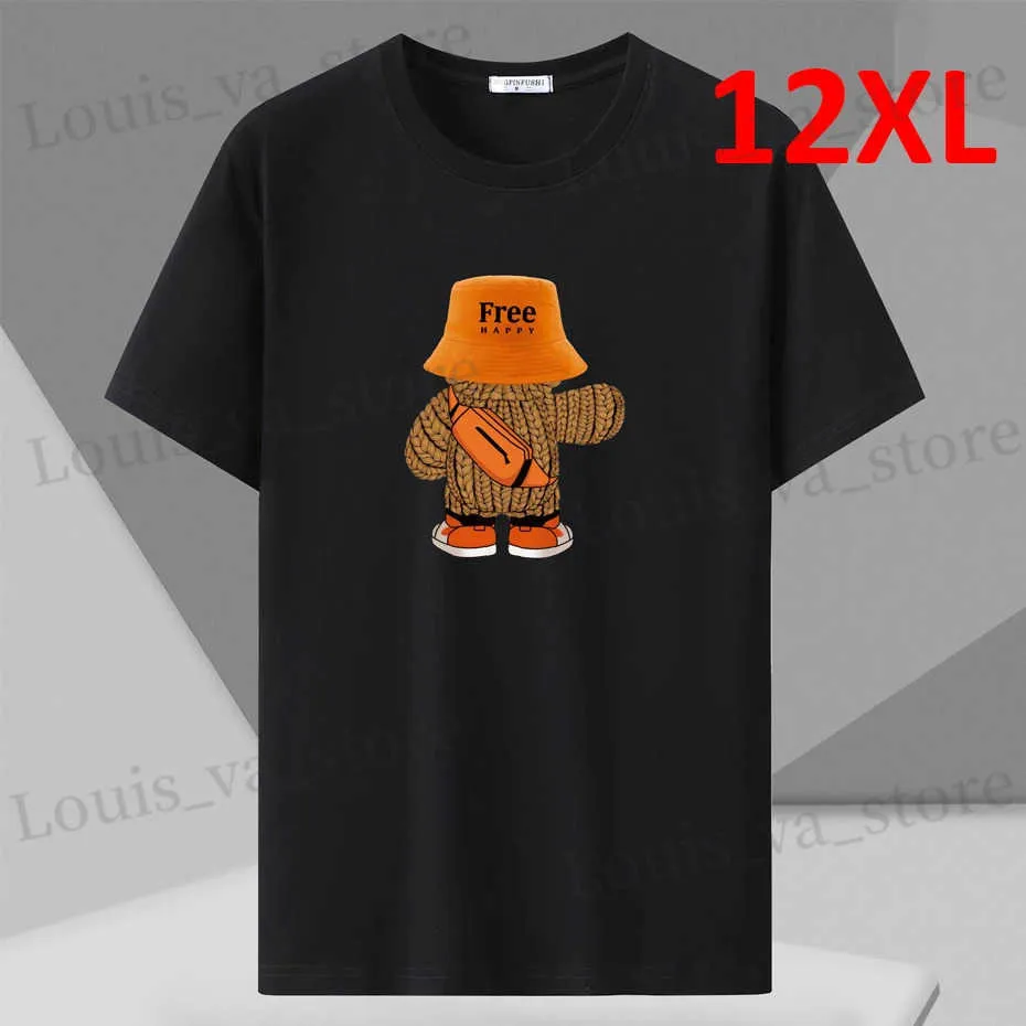 Męskie koszulki plus rozmiar 10xl 12xl T-shirt Męs