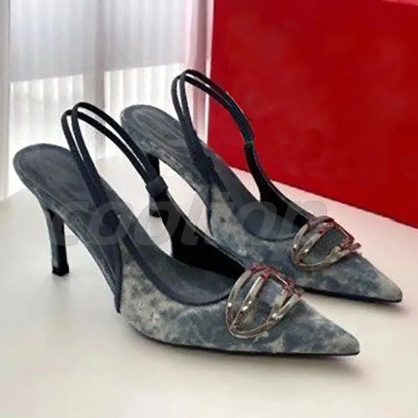 Clássicos moda mulher sandálias de salto alto moda de gabinete sapatos de gabinete com renda up sapatos de corte raso sandálias slingback de borracha couro de tornozelo de verão chinelos de tira