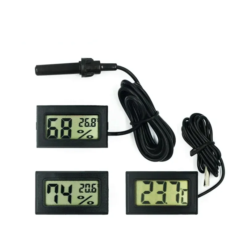 Nouveau 2024 Mini Digital LCD Indoor Capteur de température pratique Capteur d'humidité Hygromètre hygromètre 1.Pour Mini Digital LCD