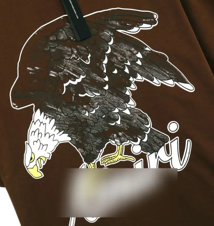 T-shirt à manches courtes de la lettre de New Eagle Summer pour hommes et femmes