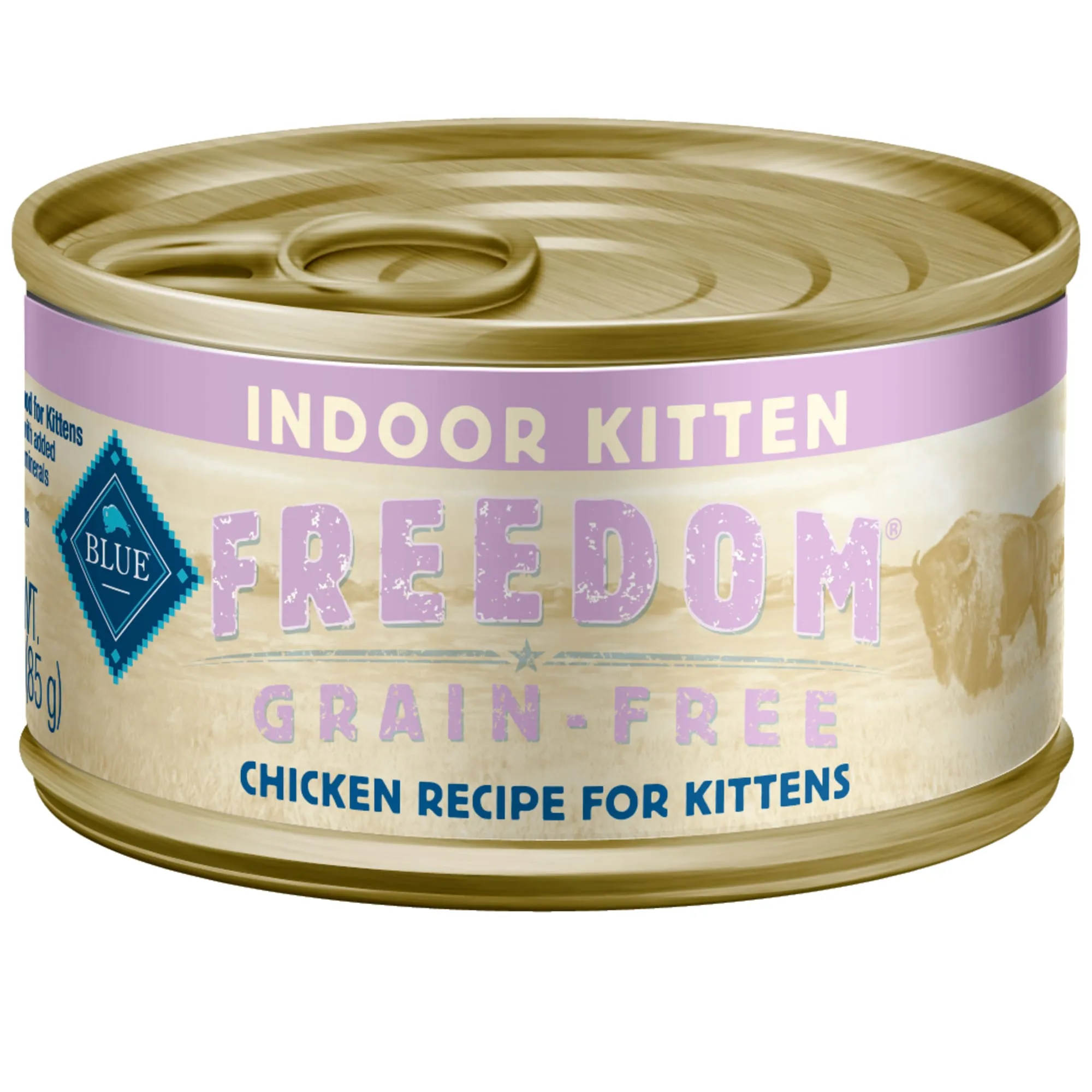 Picture of Grain-Free Indoor Chicken Kitten Wet Food - 24 Pack, 3 oz Cans, Natural ...