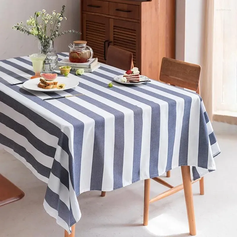 Table Cloth Modern Minimalist Dining Striped Tablecloth Rectangular Picnic El Coffee