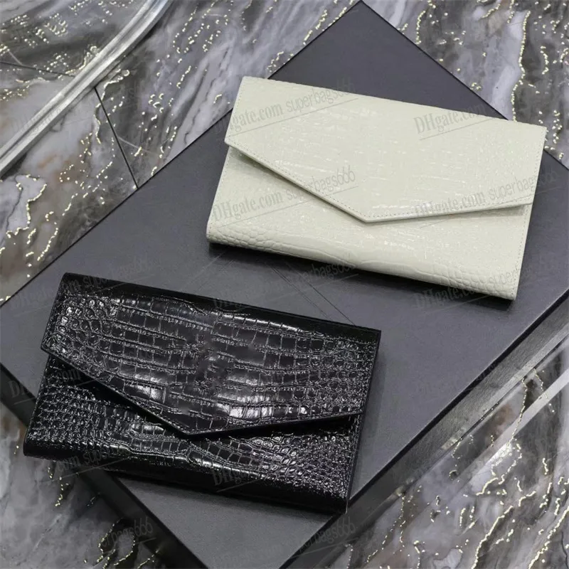 top quality uptown flap envelope pochette clutch bags caviar wallets mens cross body shoulder designer bags luxury crocodile pattern leather handbag travel bag