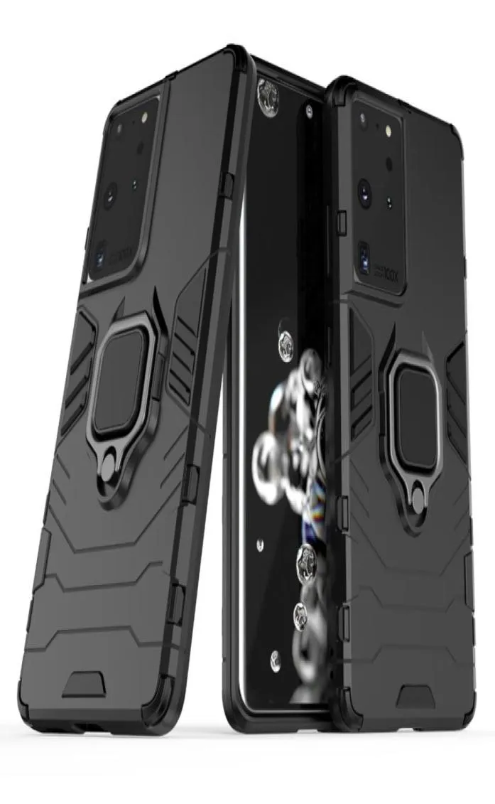 Ringhalter Kickstand Cover Case Armour Raue Dual -Layer für Samsung Galaxy Note 20 plus S21 plus S21 Ultra A02S EU 50pcslot5804351