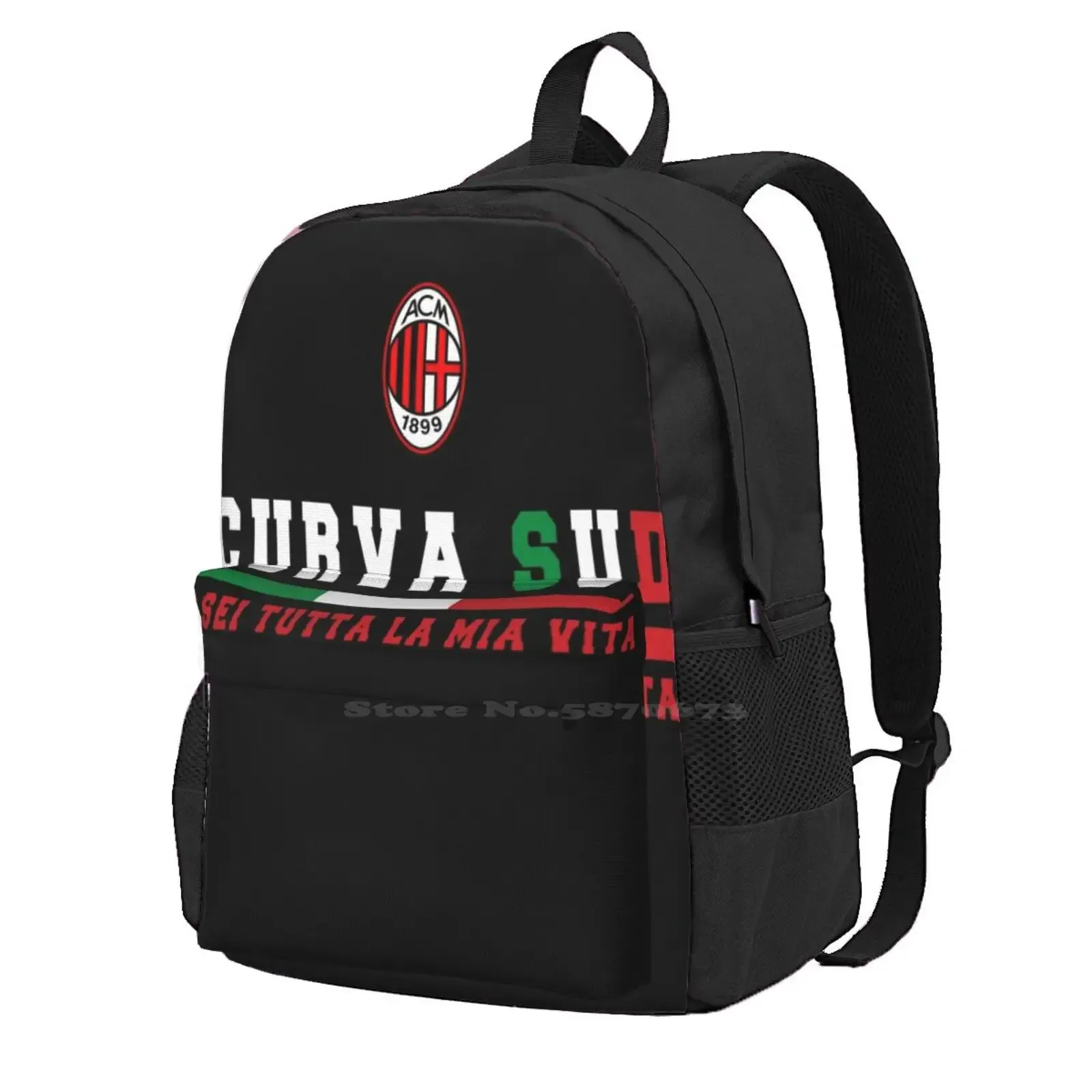 バックパックcurva sud milanotu sei tutta la mia vita schoolストレージバッグ学生のバックパック