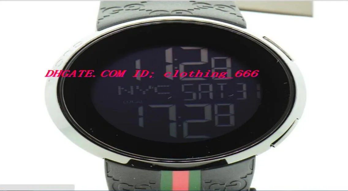 Luxury Wristwatch Watch Mens Collection Black Rubber Strap 44mm YA114207 Quartz Mens Watches Men039s Watch Top Quality6863039