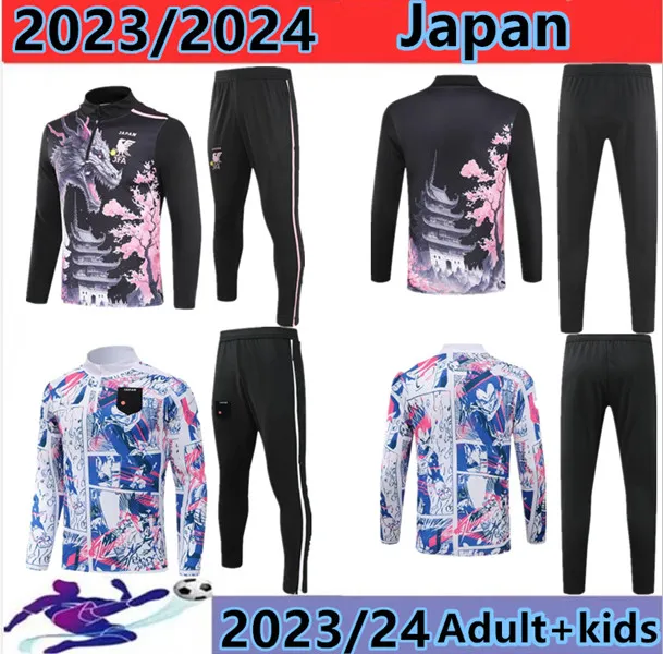 2024 Maglie da calcio Maglie giapponesi Cartoon Minamino Isagi Atom Tsubasa Minino Asano Doan Kubo Ito Giappone Giappone Sport Sports Set di allenamento uniforme Hotsoccer
