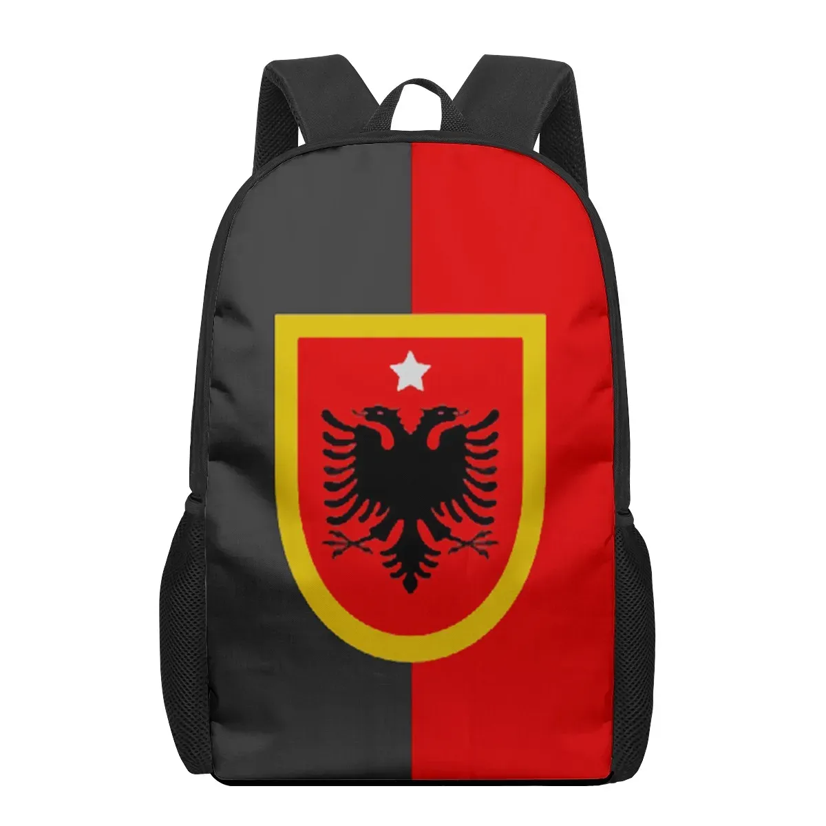 Torby Republika Albania Flaga drukowana dla dzieci torba szkolna chłopcy dziewczęta worki na ramię nastolatki laptop plecak podróżny