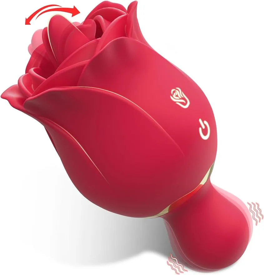 Vibrateur de jouets sexuels Rose, vibrateur de léchage de la langue clitorale 2in1 avec 18 modes de vibration pour les tétons de godes à clitos, dispositif de stimulation sexuelle rose, jouets sexuels pour femmes pour femmes