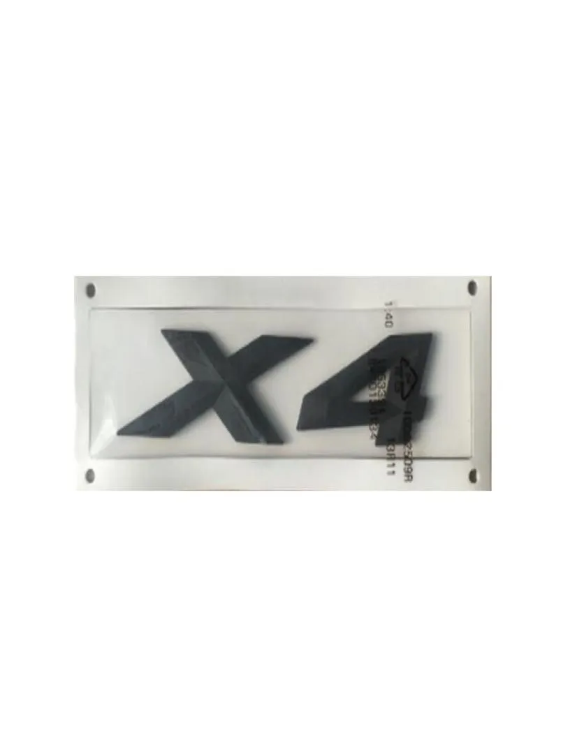 Gloss nero quot x 4 quot numero di lettere trunk badge emblema adesivo per la BMW X49695076