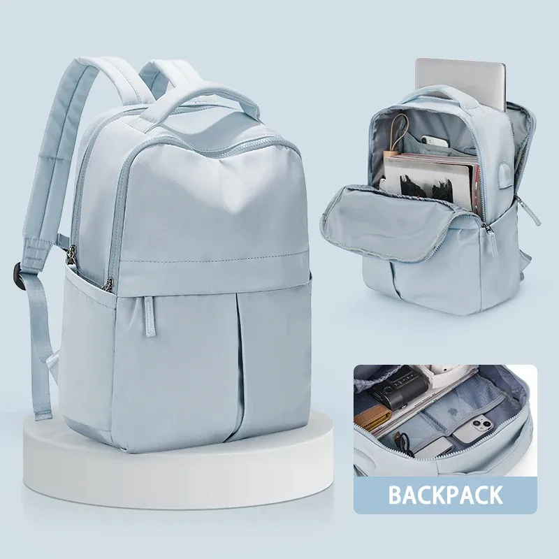 Backpacks Laptop Backpack voor vrouwen 15.6 '' College Work Travel Business Computer Backpack met USB Port Casual Daypack voor lerarenverpleegkundige