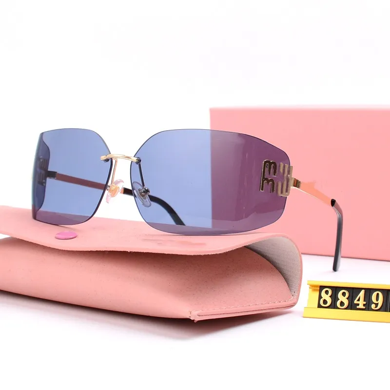 Mode Sonnenbrille Frauen Muumuies Markenmännchen Square Sonnenbrille Luxusdesigner Brille übergroß