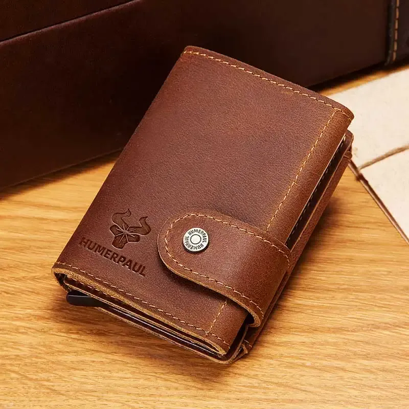 Holders Slim Male Walet Luxury Hasp Purse Short Men Wallets Genuine Leather Bank Card Holder Credit Travel Credential Coin Money Bag