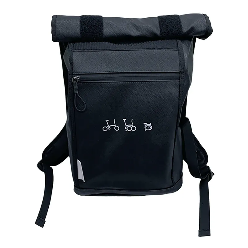 Väskor Kvalitetscykel Frampåse ryggsäck med stativhållare för Brompton 3Sixty Folding Bicycle Ryggsäck Tillbehör