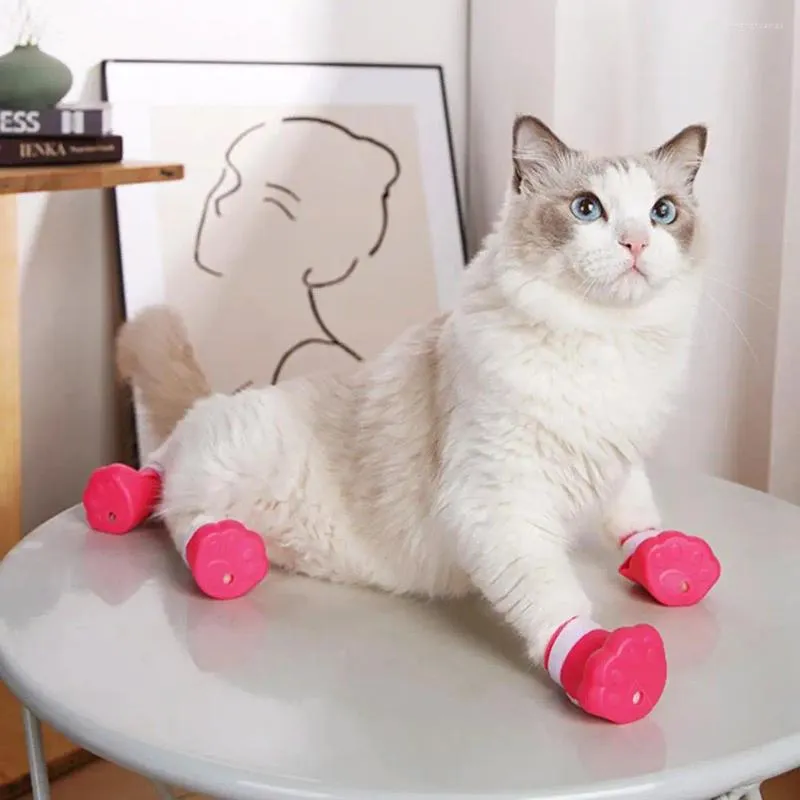 Katzenkostüme 4PCS Praktische Klauenschutz Anti-Shedding wiederverwendbar