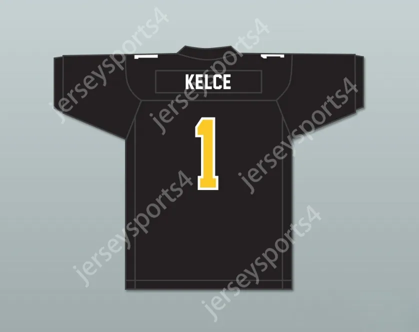 Niestandardowy numer nazwy męski/dzieci Travis Kelce 1 Cleveland Heights High School Tigers Football Jersey 2 zszyte S-6xl