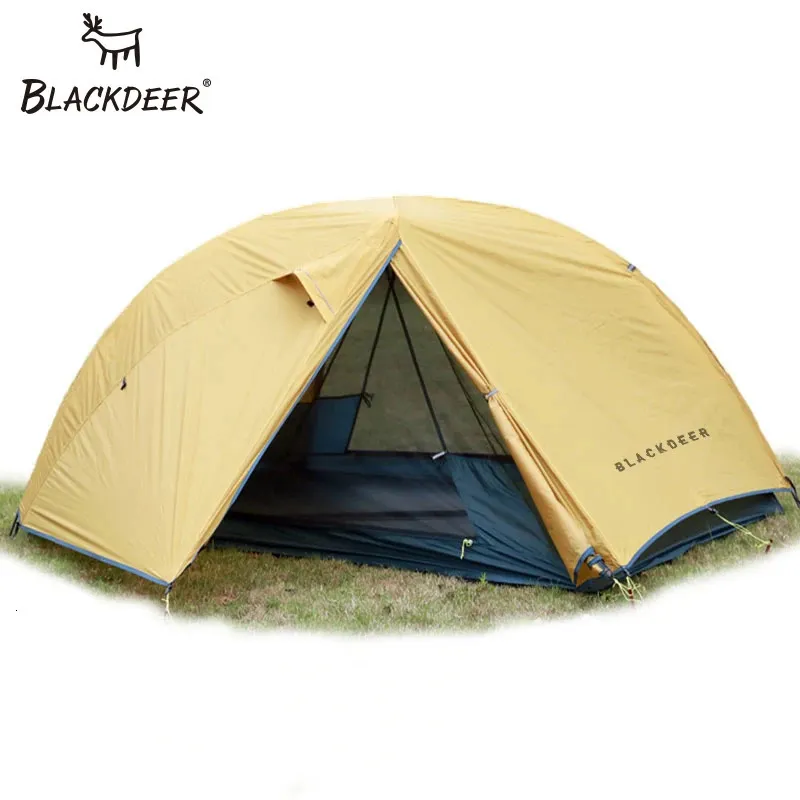 BLACKDEER 2 Person Ultralight Tent 20D Nylon Silicone Coated Fabric Waterproof Tourist Backpacking Outdoor Camping 1.47 Kg 240408