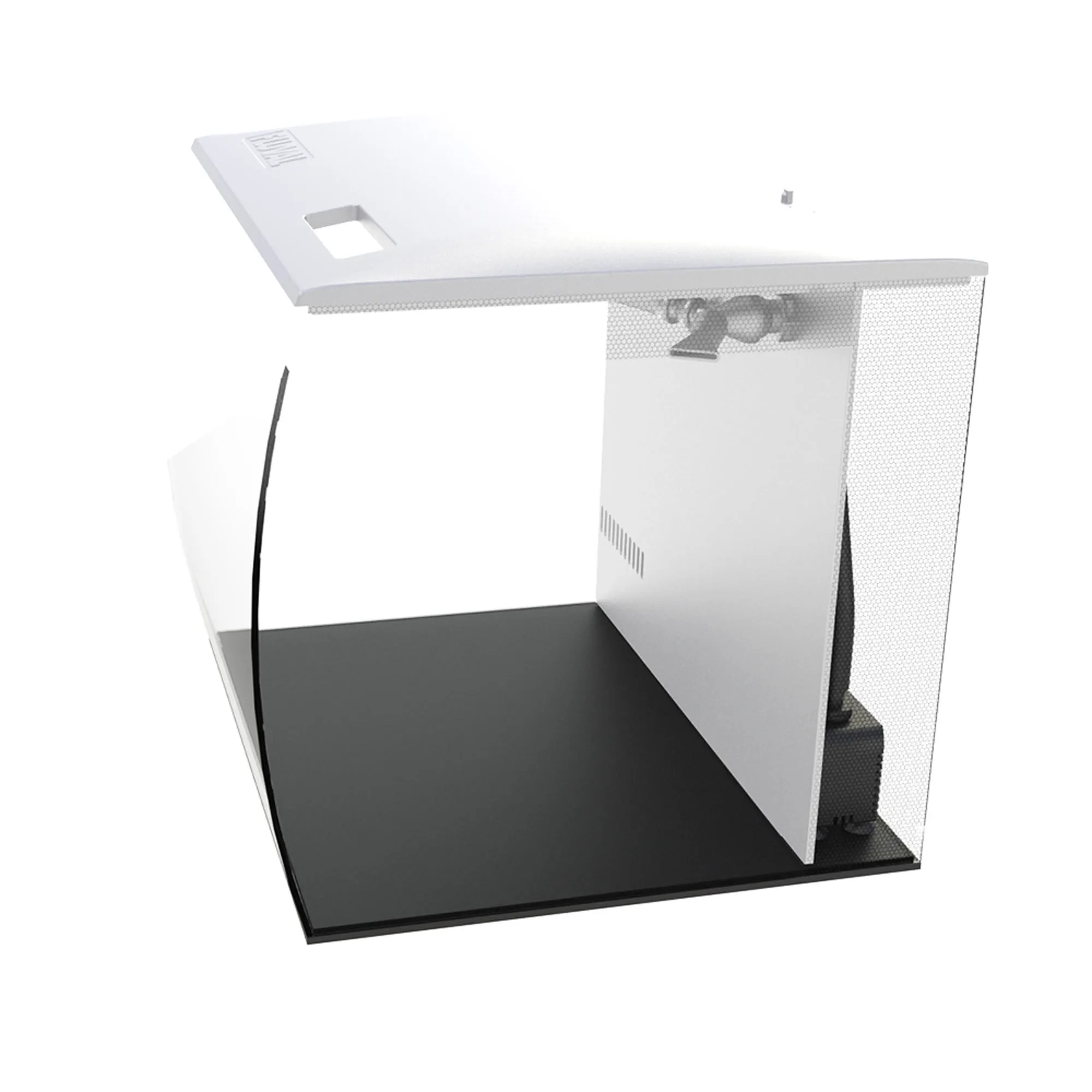 Fluval Flex 34L (9 Gallon) Aquarium Kit – White All-in-One Nano Tank (14" X 13" X 13")