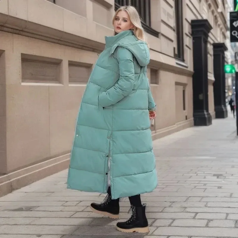 Save Big on Bulk Feather Down Coats For Women Hooded Feather Coats Winter  Jackets For Women Korean Womens Down Jacket Thicken Long Down Coats Puffer 