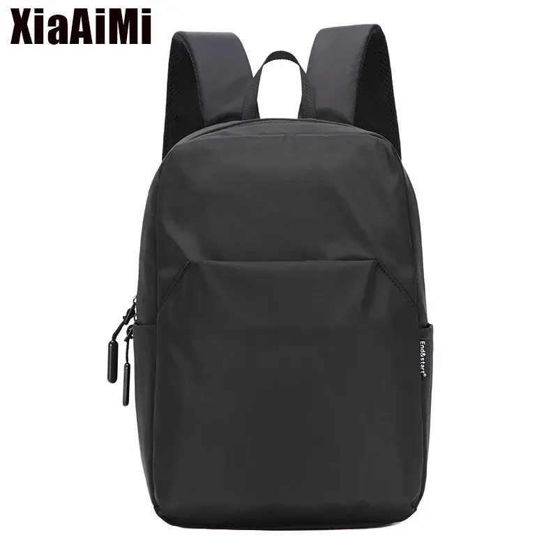 Bolsa de mochila de mochila masculino Black Black Bag Trendy Messenger Viagem Casual Simples Meninos Small Meninos Universal