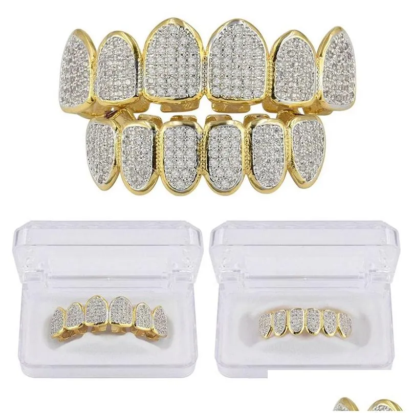 Grillz Dental Grills新しいバゲットセット歯