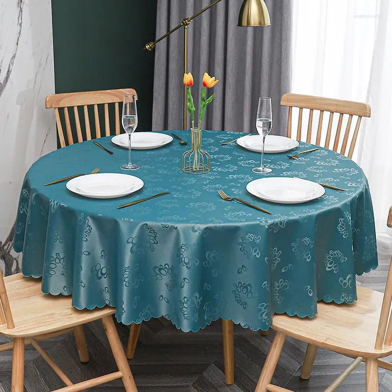 Tafelkleed a90 groen grote ronde PVC tafelkleed waterdicht en oliebestendig no-wash el restaurant thuis tableclo