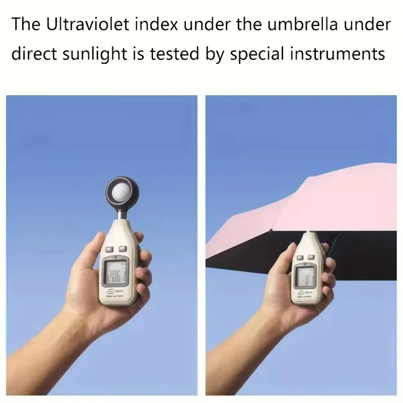 Nouveau parapluie 2024 Mini Soleil Outdoor Small Pocket Pocket Rain Travel Freella Vinyl Pliage Umbrel UV Protection Protection Sun Shade Pocket Parasol1.Bien sûr,