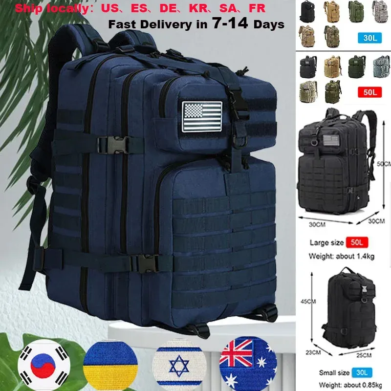 Packs Knapsack Tactical Backpack 30L / 50L TABLEAU DE CAMPING EXTÉRIEL
