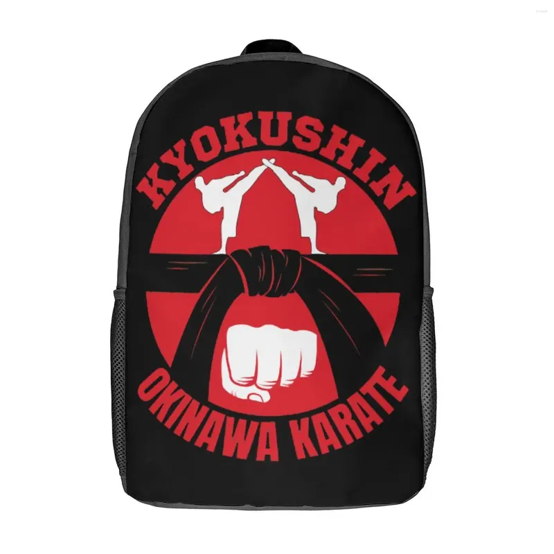 Sac à dos kyokushin karaté entreprise snug rucksack17 pouces épaule écoles vintage de qualité supérieure