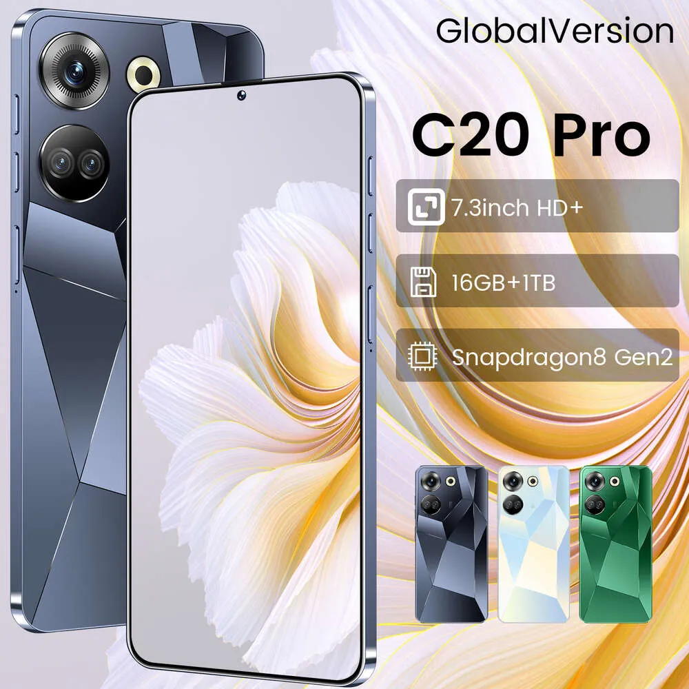 New C20 Pro True Peruration 3+64GB低価格4G Androidスマートフォン