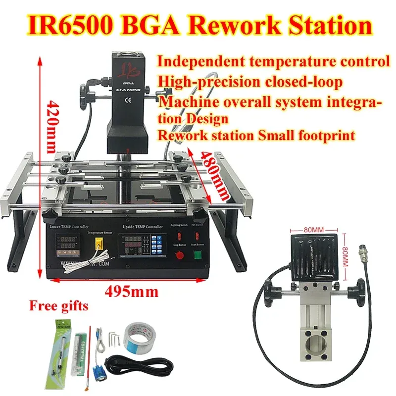 LY IR6500 V.2 BGA Rework Station 2 zone Saldatura a infrarossi saldatura per saldatura per PS3 PS4 Xbox Chip PCB Riparazione della porta USB 2300W