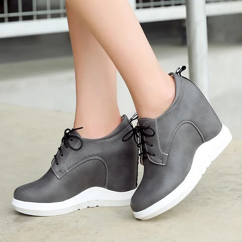 Casual Shoes Fashion Waterproof Platform Wedge Sports Women's Spring And Autumn Comfort Girls' Lace Up