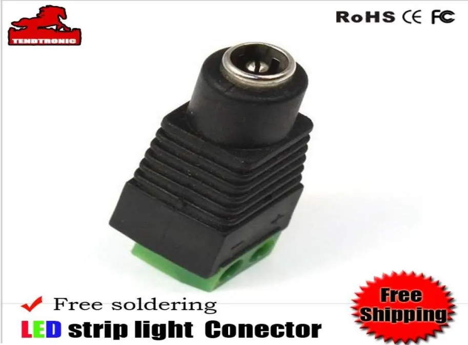 DC Kvinnlig conector lödbelysningstillbehör12V flexibelt ljuskontakt för LED -strip ljus5669802