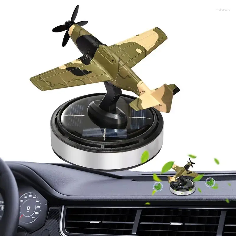 Rotating Solar Power Car Plane Design Air Fresheners Oil Diffuser