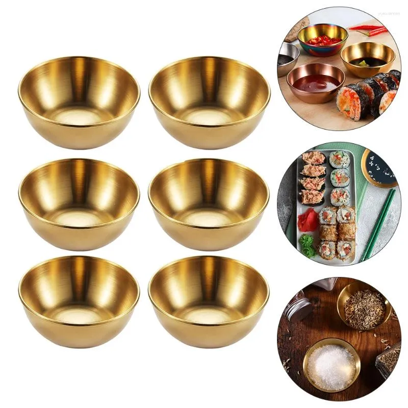 Assiettes 6 PCS PLUS Assaisonnement Sushi Tremps Soucoupes Corrosion Répondre aux plats de fruits