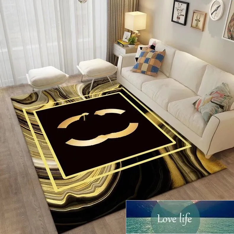 Classic Luxury High-Grade Living Room Carpet Big Brand Sofa Coffee Table Blanket Crystal Velvet Mat Bedroom Large Size Full-Covered Stain-Resistant Mats