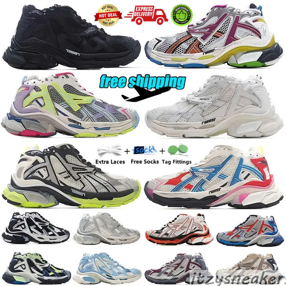 Buty designerskie Trock 7.0 Runners Casual Shoe Triple S 7.0 Runner Sneaker Najbardziej Trocks 7 Tess Gomma Paris Speed ​​Platform Modna Moda Sports Treners Sports