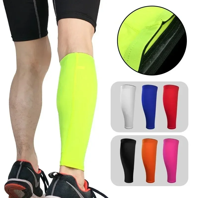 1pcs hommes femmes cyclisme les jambes de base de base de compression de compression de compression de la jambe coulant de football de basket-ball soutient