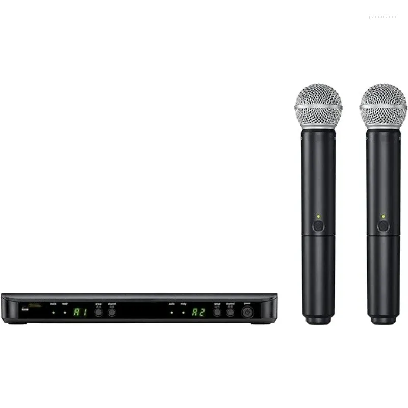 Microphones BLX288/ UHF Wireless Microphone System Perfect For Church Karaoke Handheld Voice With Dual Channel Receiver