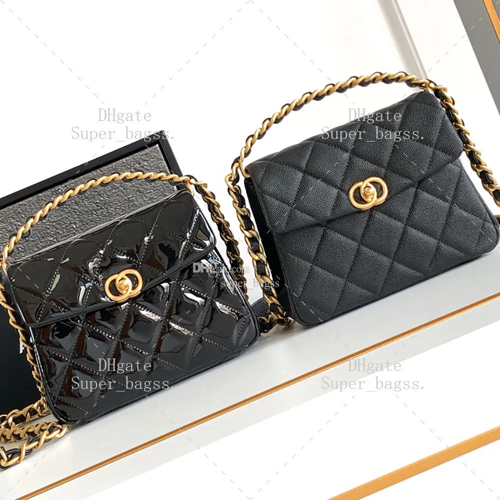10A Spiegelqualität Luxusdesigner -Kette Handtasche Frauen Umhängetaschen Designer -Kettenbeutel 18 cm Crossbody Bag mit Kasten BC007